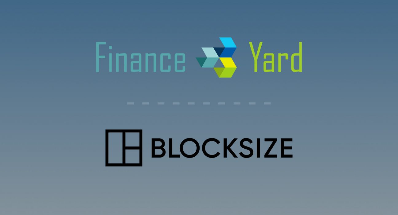 Finance Yard - BLOCKSIZE - Partnership announcement - premium partner cooperation - digital assets and market data
