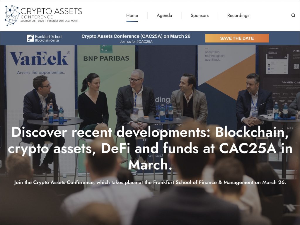 Crypto Assets Conference 2025 - CAC 2025A - Frankfurt School Blockchain Center - FSBC