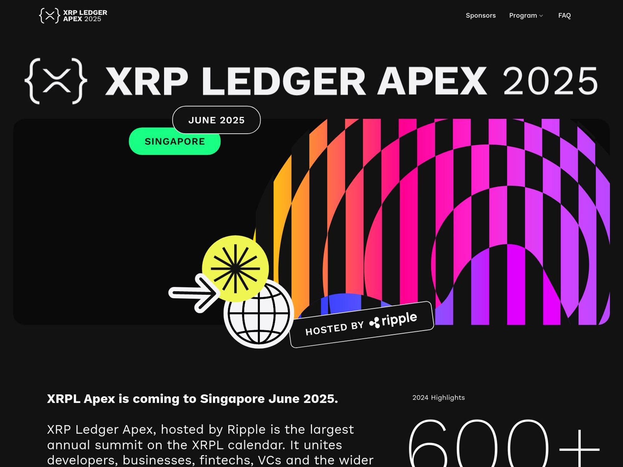 XRP Ledger Apex 2024 screenshot