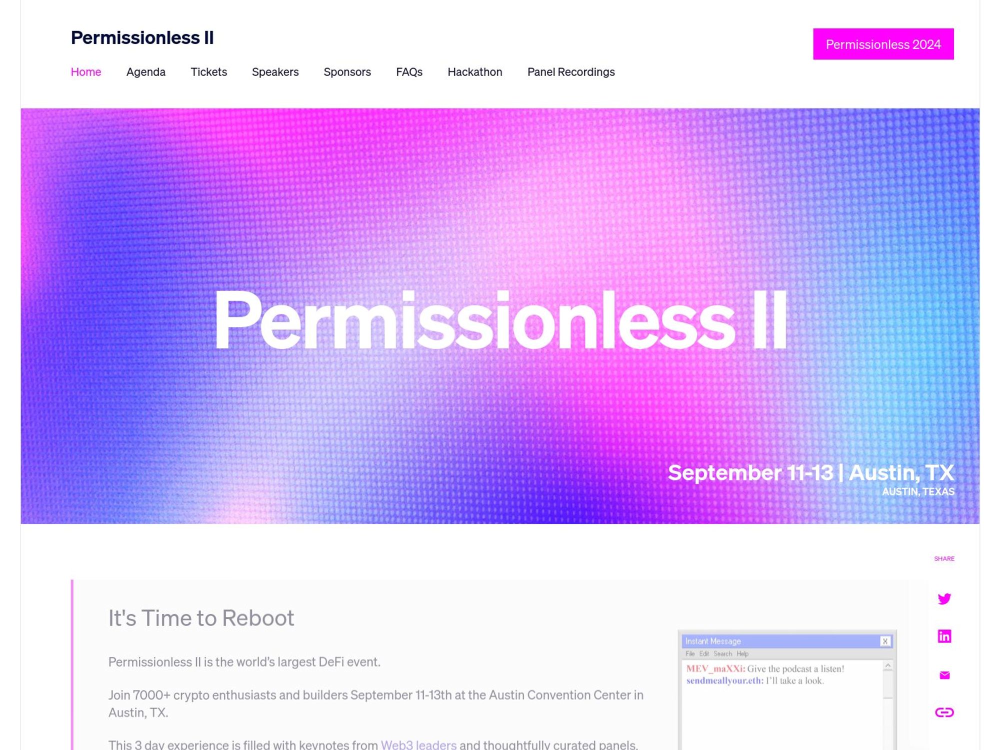 Permissionless II screenshot