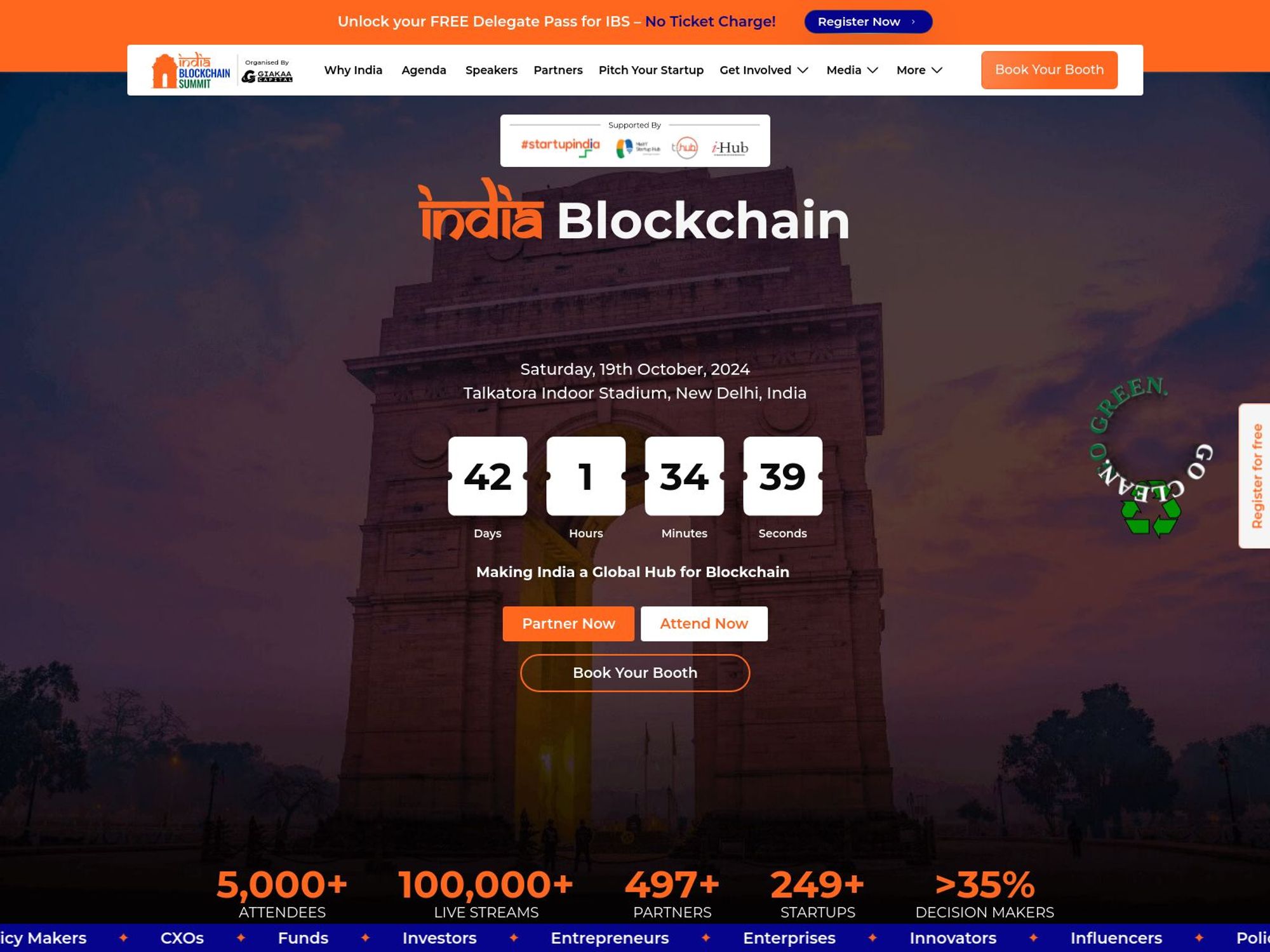 India Blockchain Summit 2024 screenshot