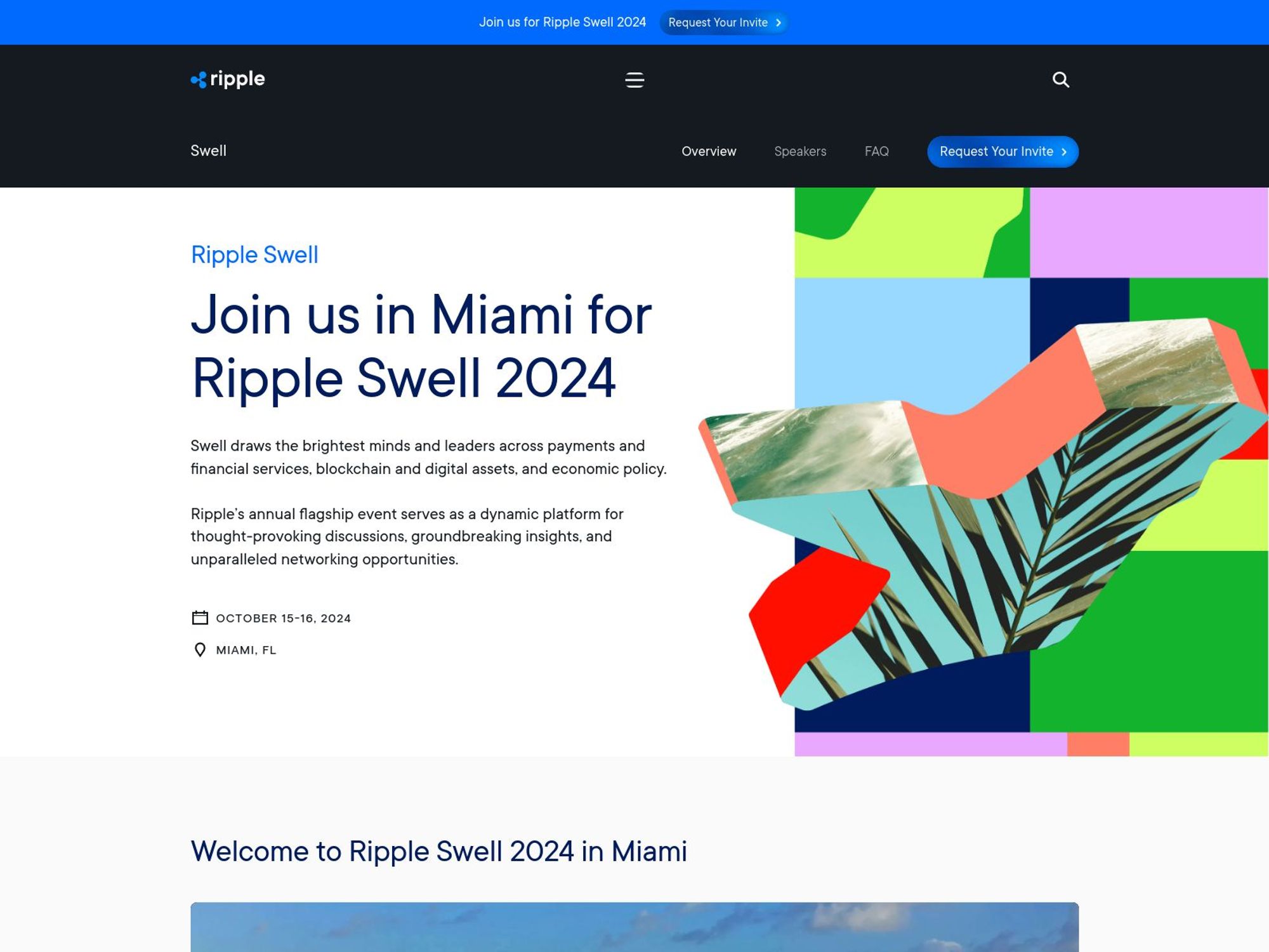 Ripple Swell 2024 website