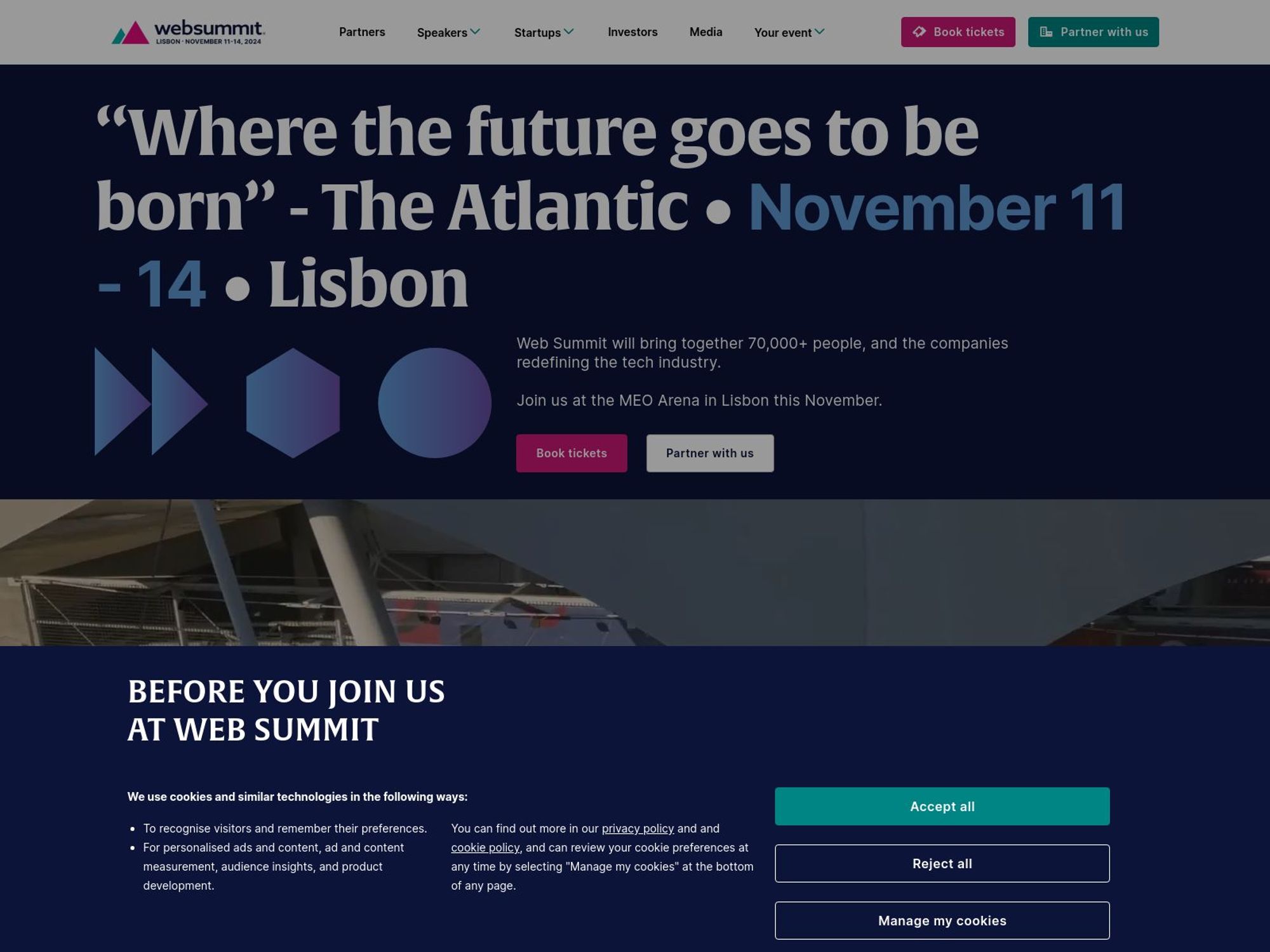 Web Summit screenshot