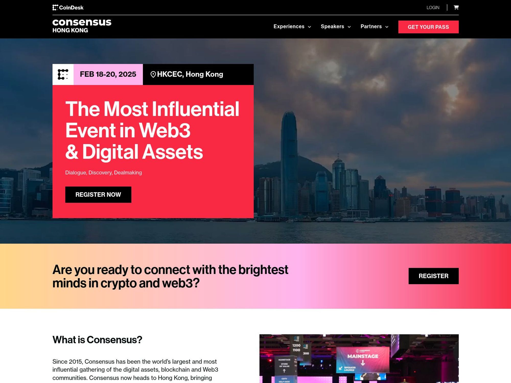 Consensus Hong Kong 2025 website