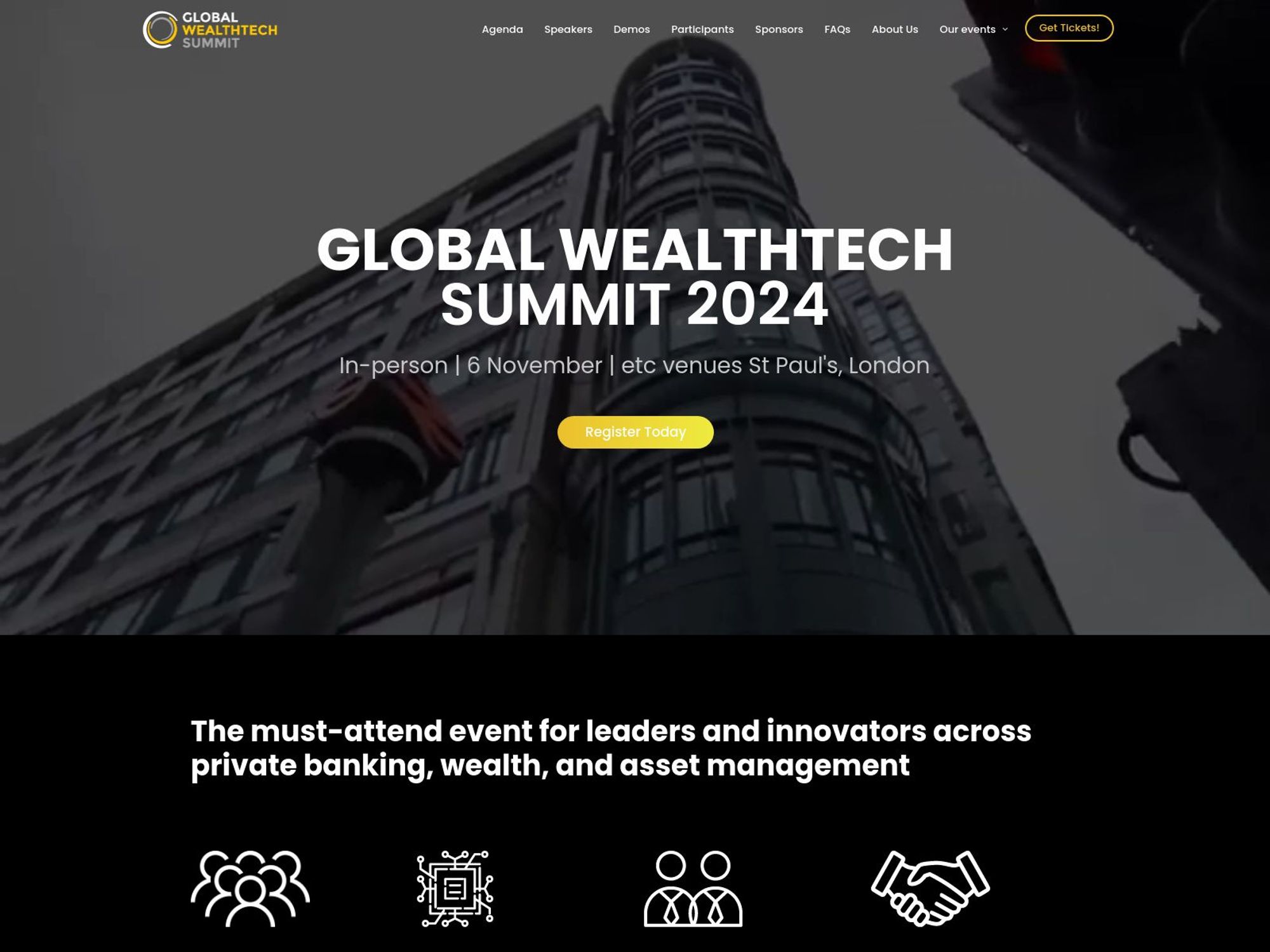 Global Wealthtech Summit screenshot