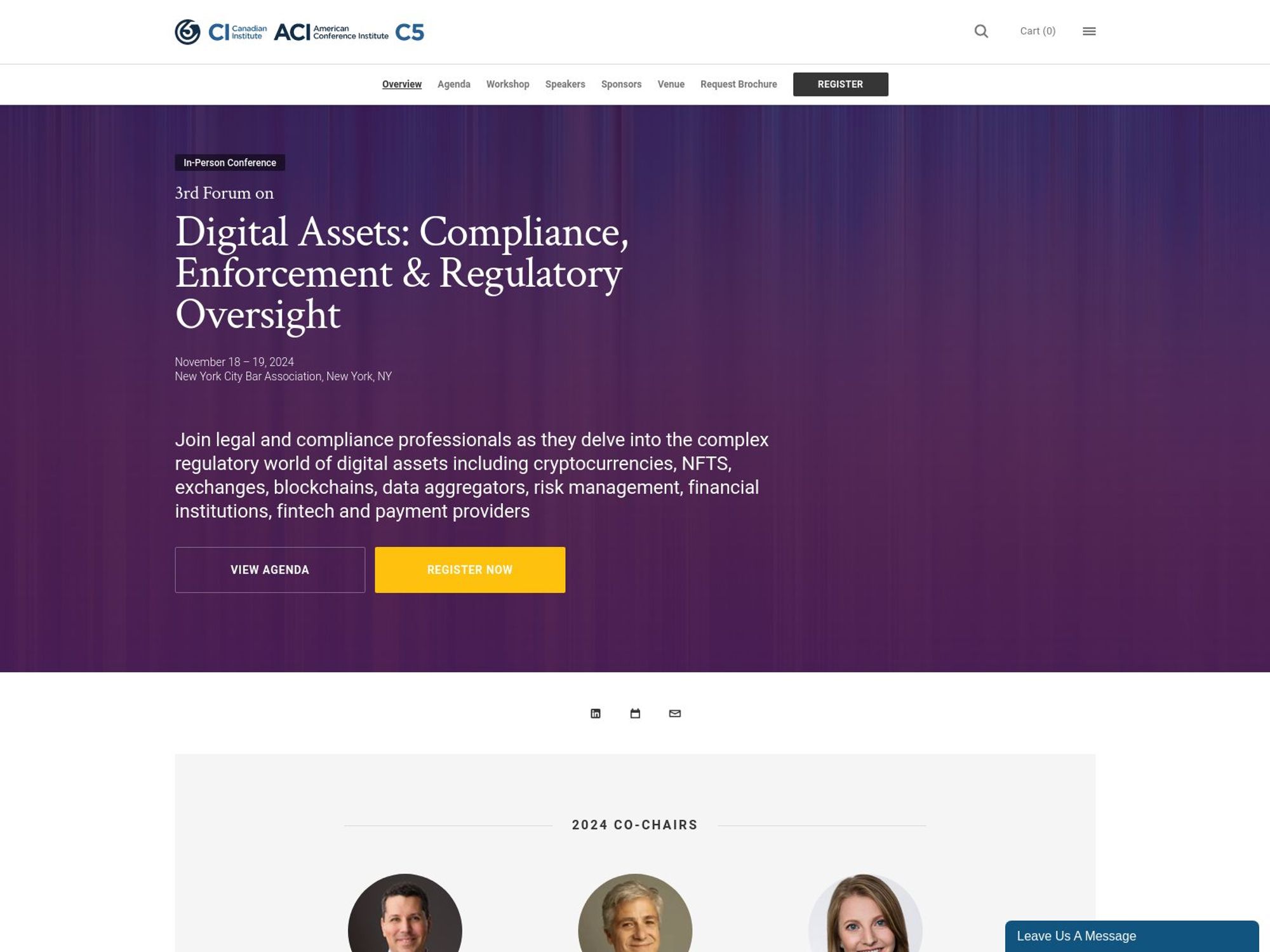 3rd Forum on Digital Assets Compliance: AML, Sanctions and Regulatory Oversight website