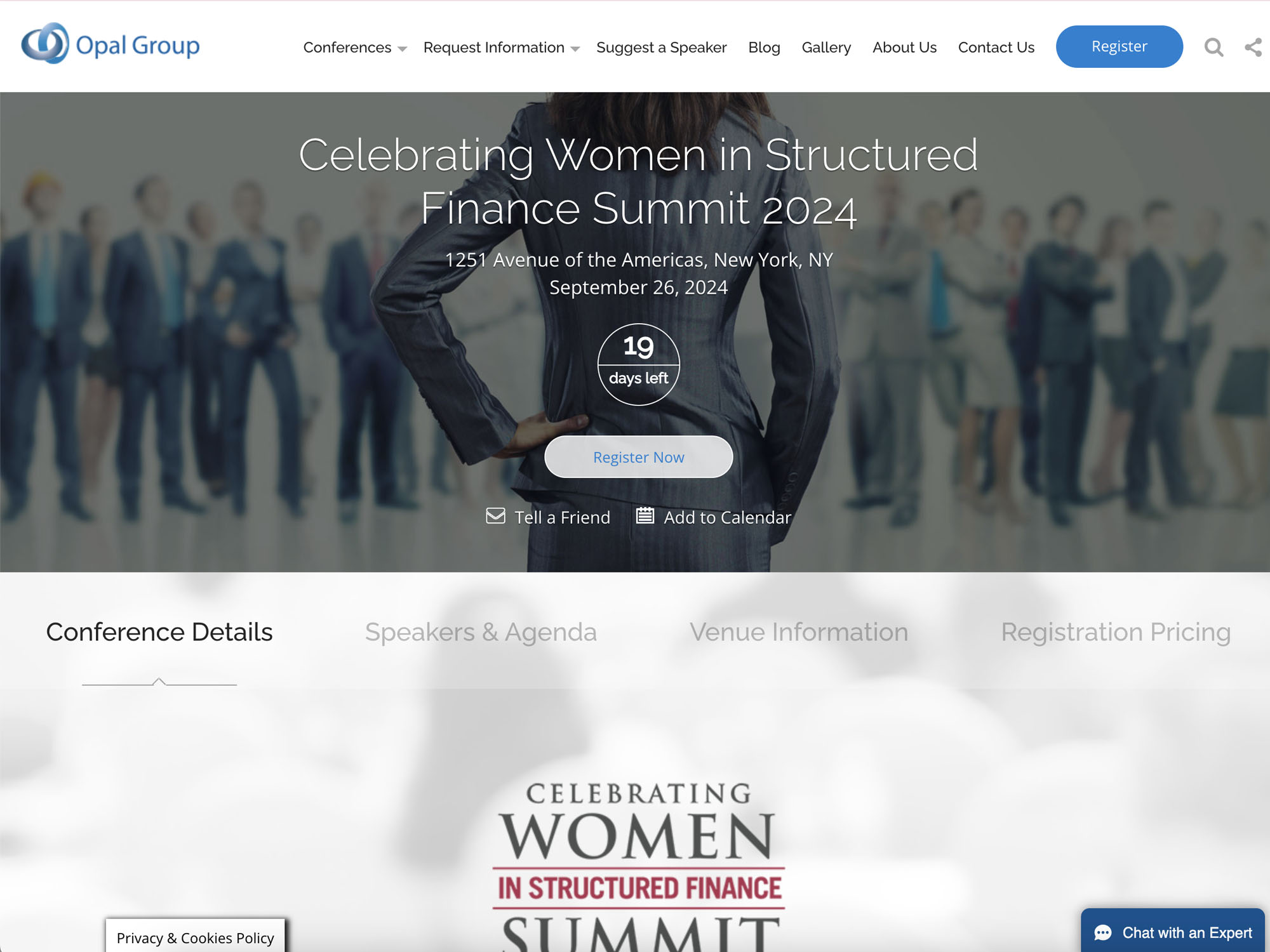 Celebrating Women in Structured Finance Summit 2024 screenshot