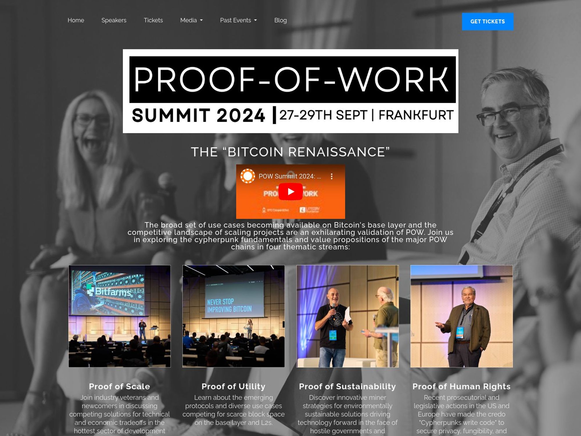 Proof Of Work Summit website