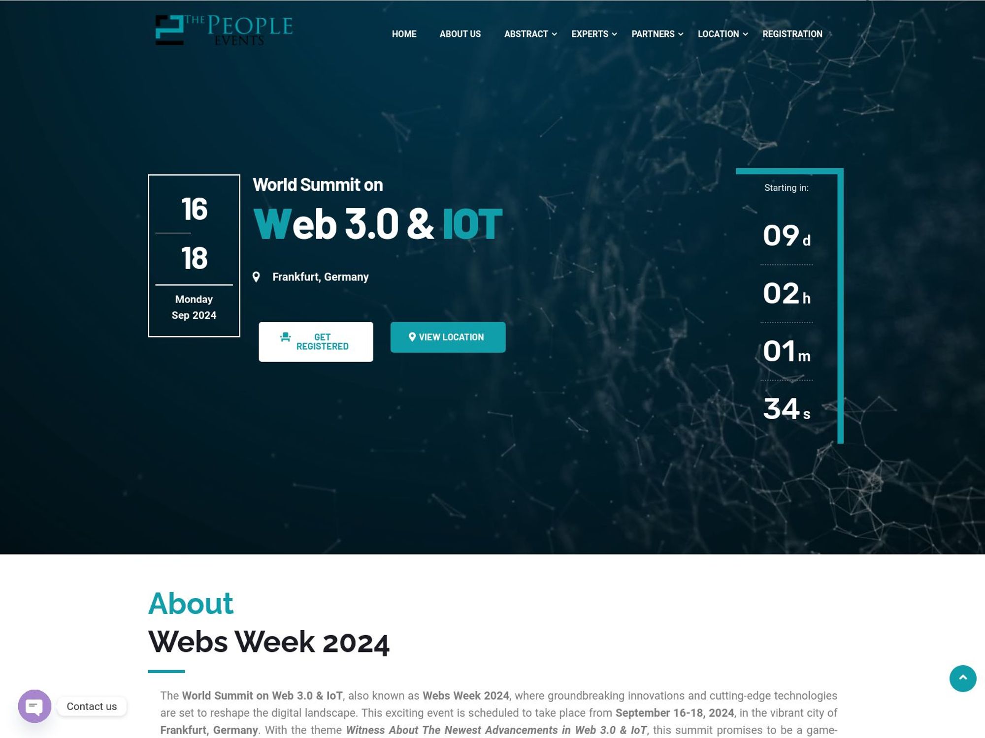 World Conference on Web 3.0 & IOT website