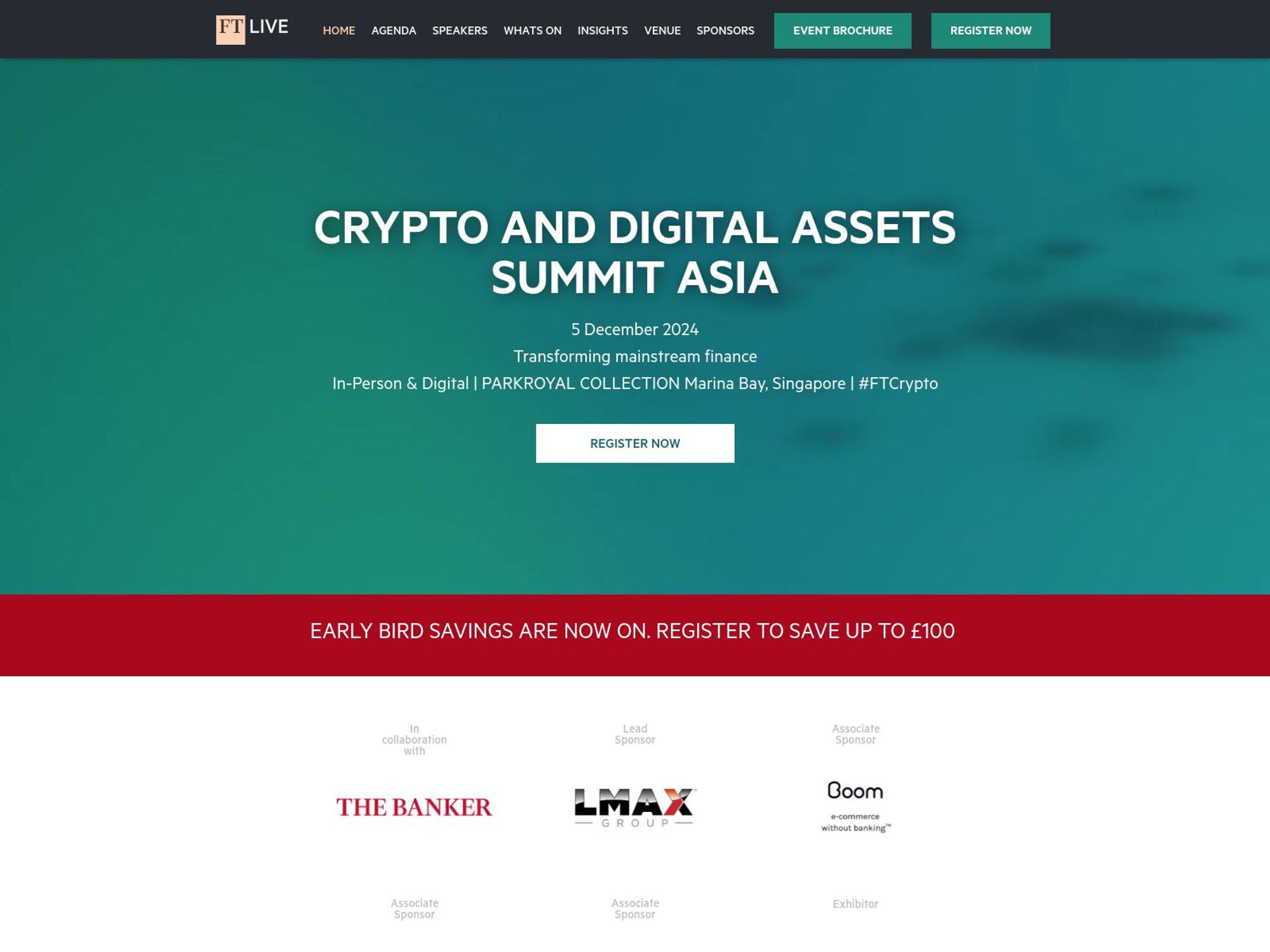 Crypto and Digital Assets Summit Asia website