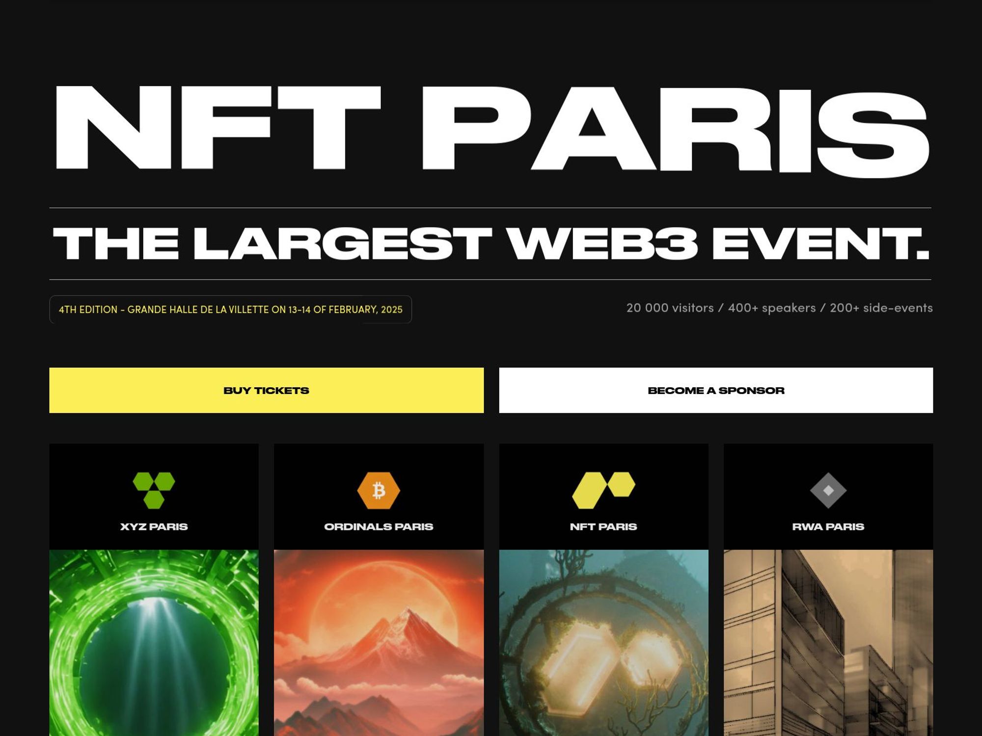 NFT Paris website