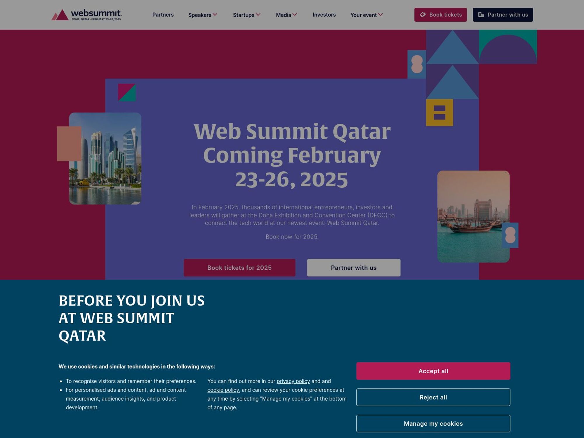 Web Summit Qatar screenshot