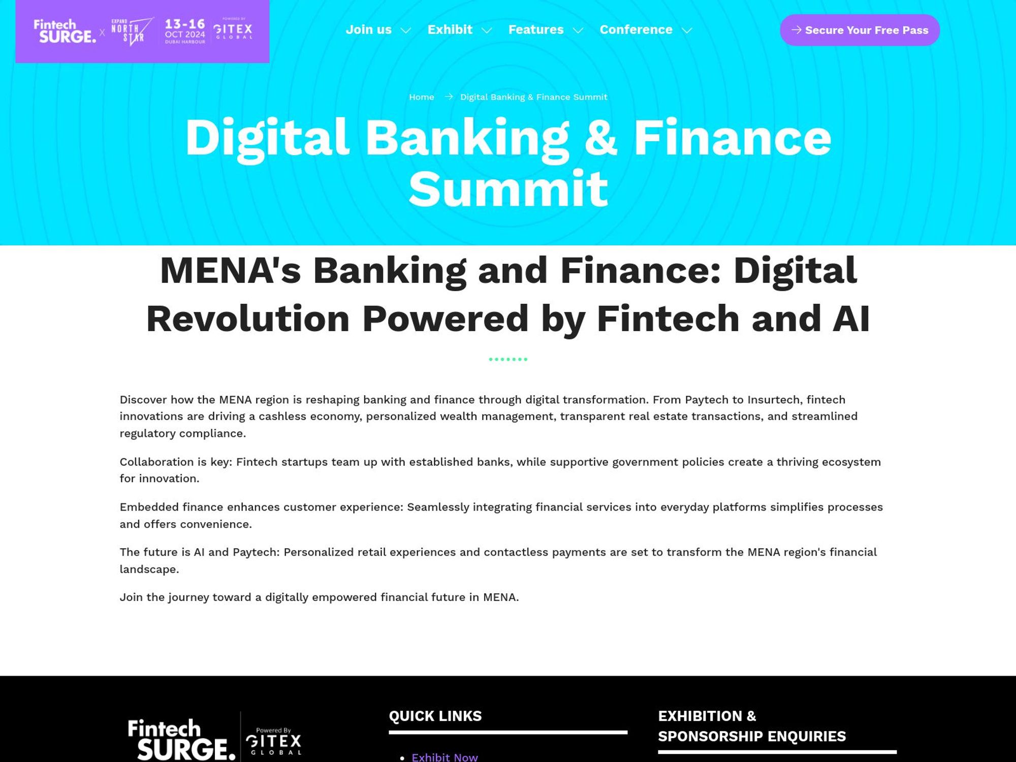 Digital Banking & Finance Summit screenshot