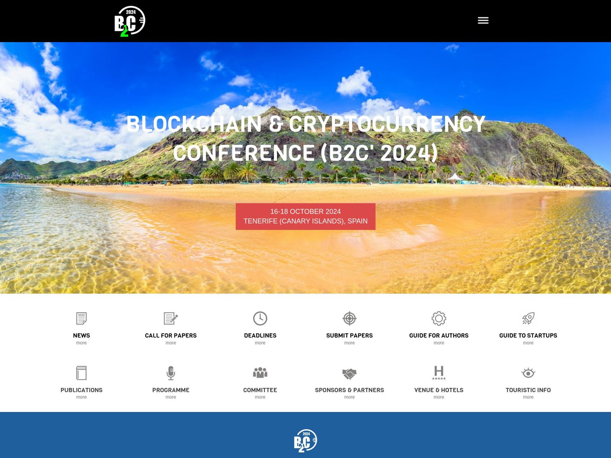 Blockchain & Cryptocurrency Conference website