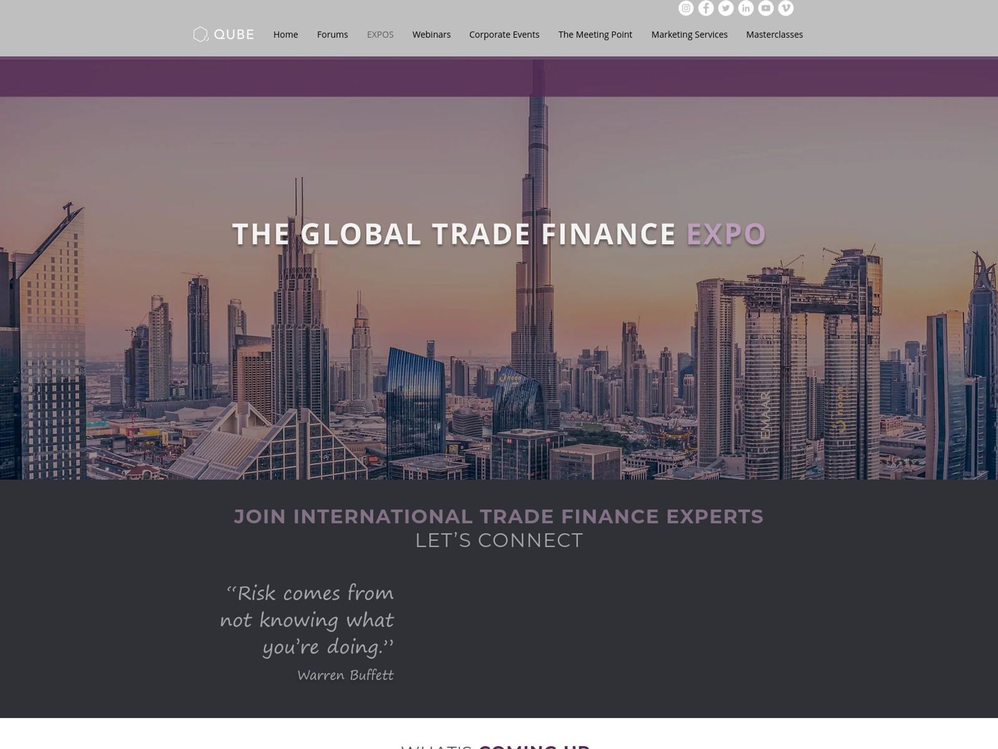 The Global Trade Finance Expo screenshot