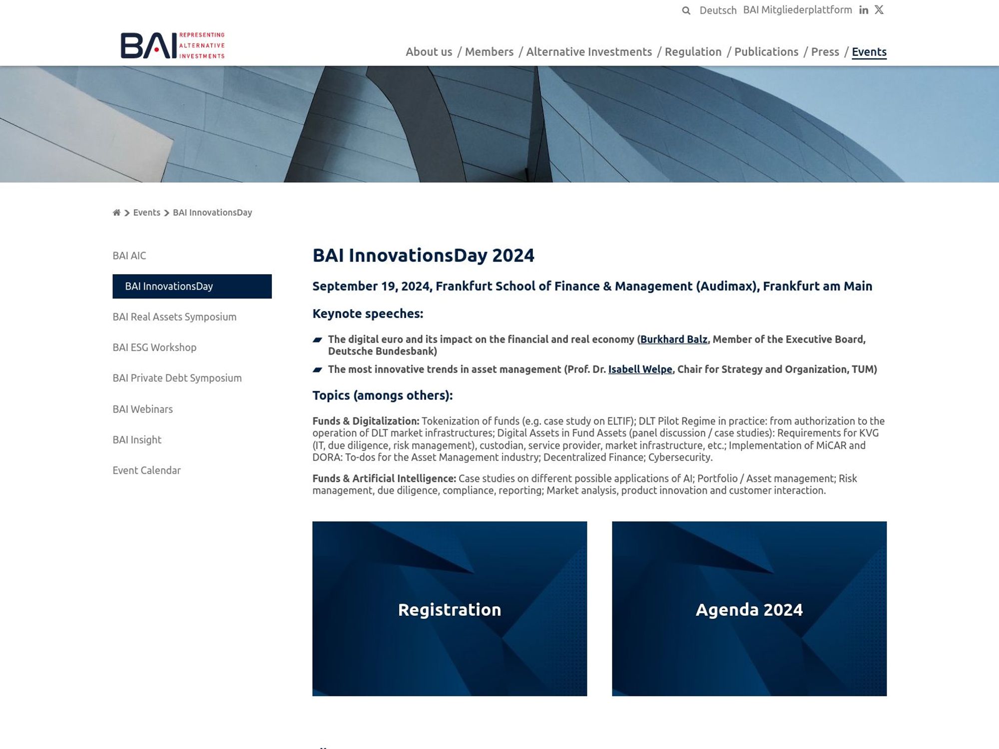 BAI InnovationsDay 2024 website