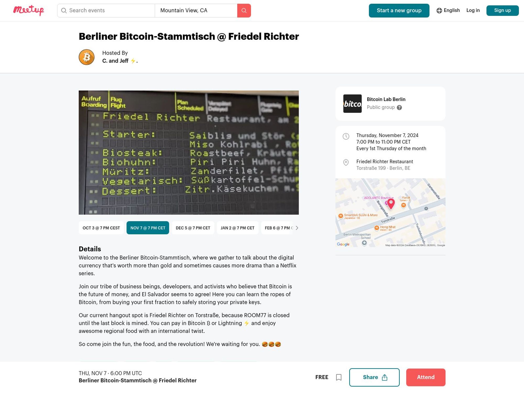 Berliner Bitcoin-Stammtisch November 2024 website