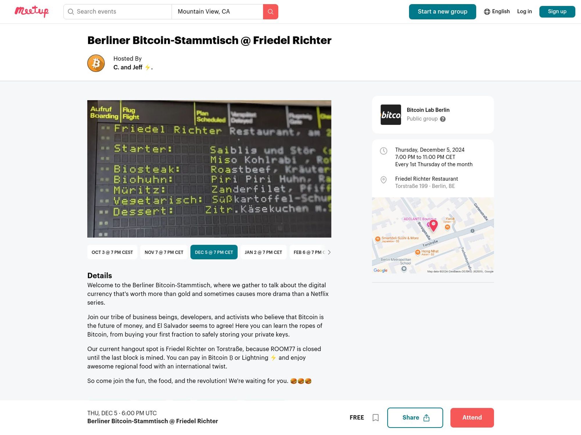 Berliner Bitcoin-Stammtisch December 2024 screenshot