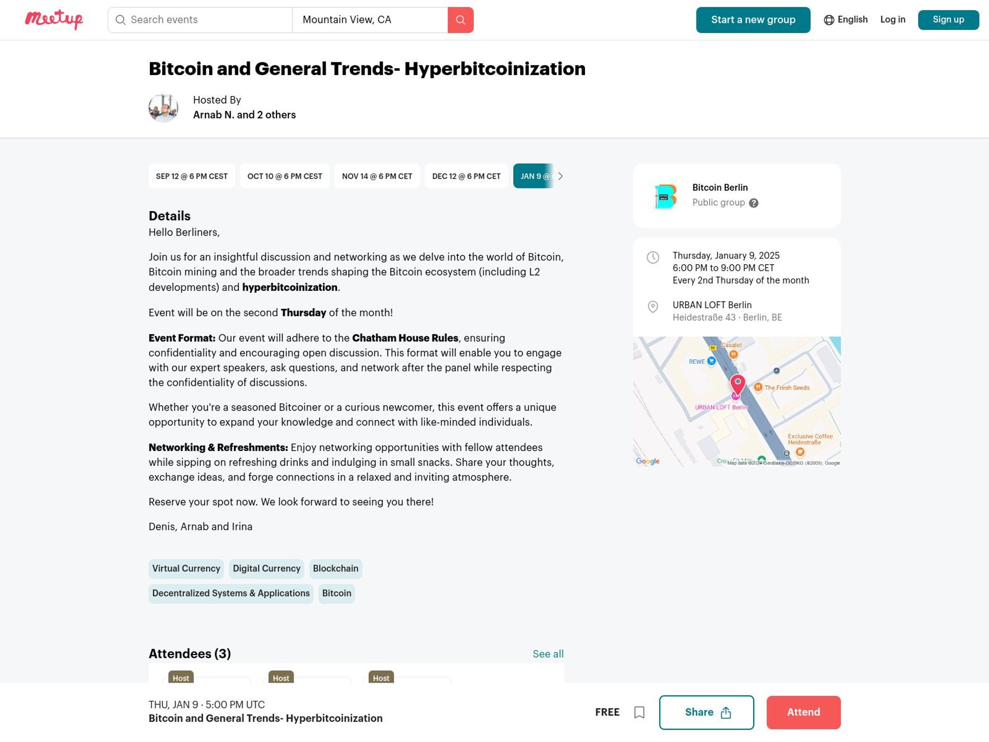 Bitcoin and General Trends - January 2025 website