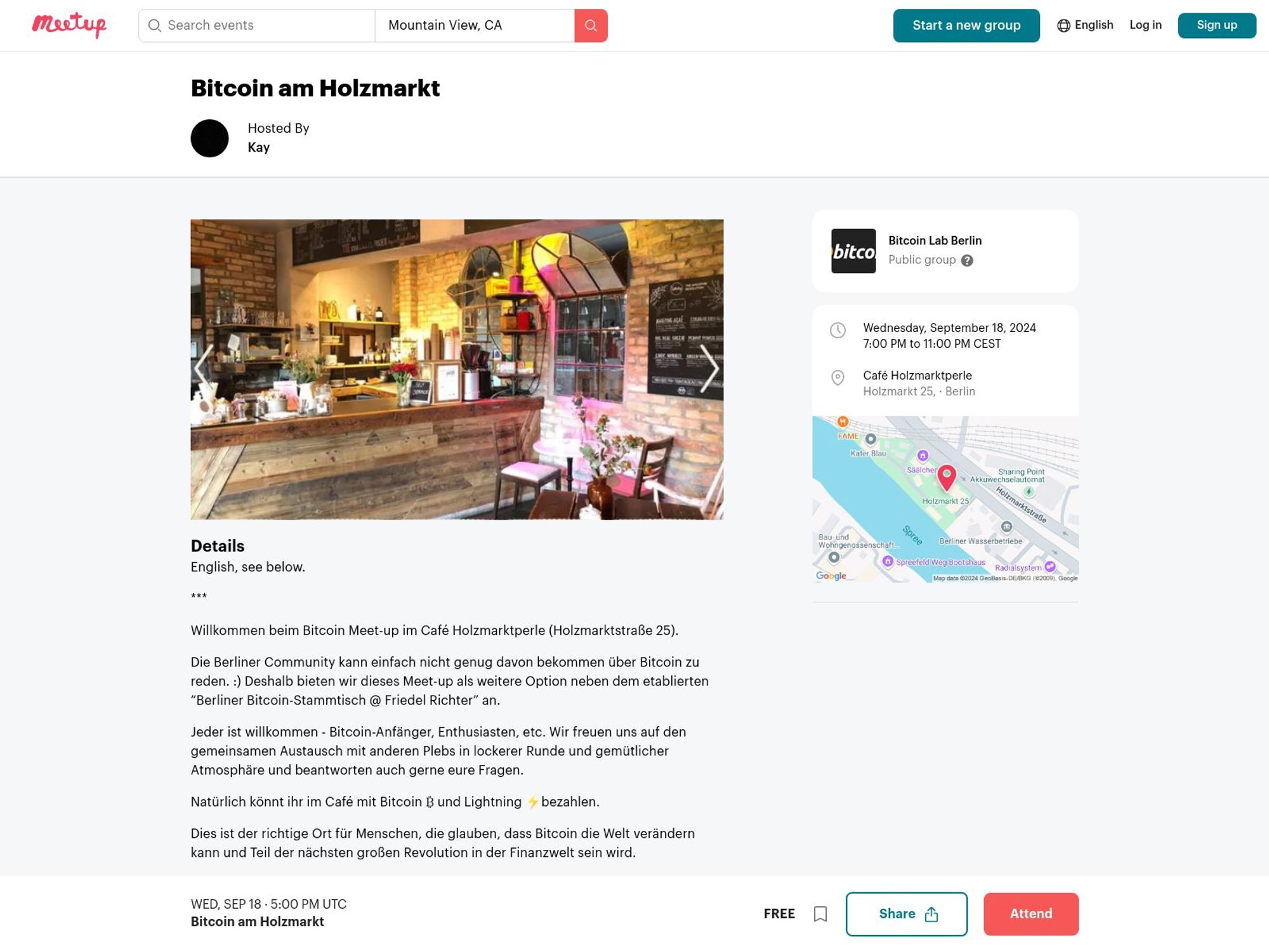 Bitcoin am Holzmarkt website