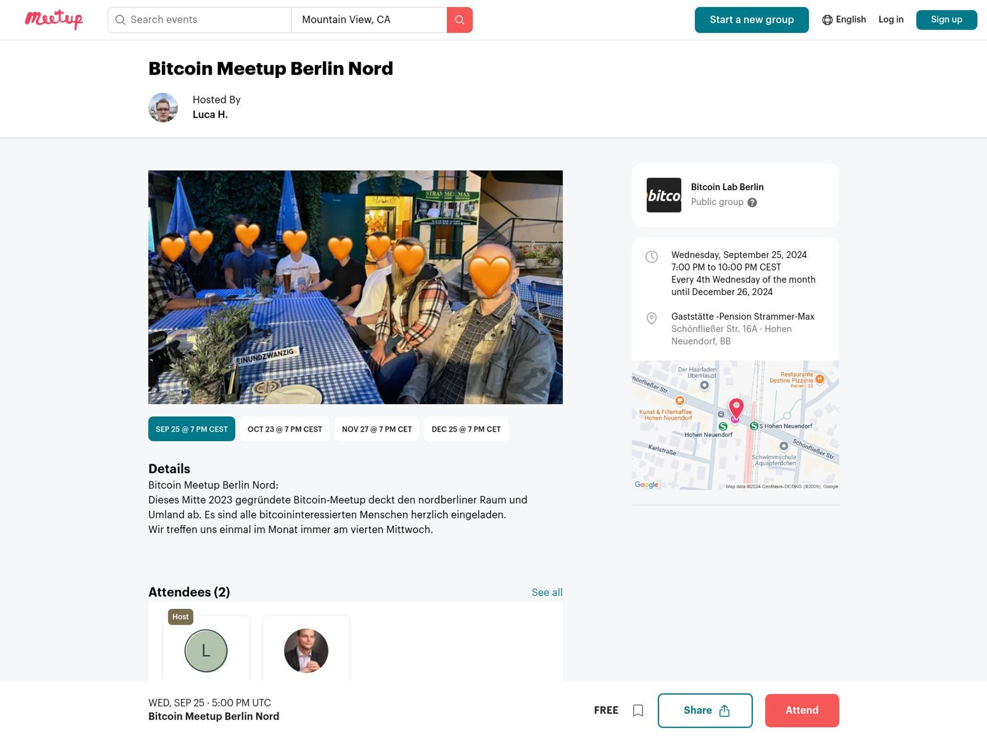 Bitcoin Meetup Berlin Nord - September 2024 website