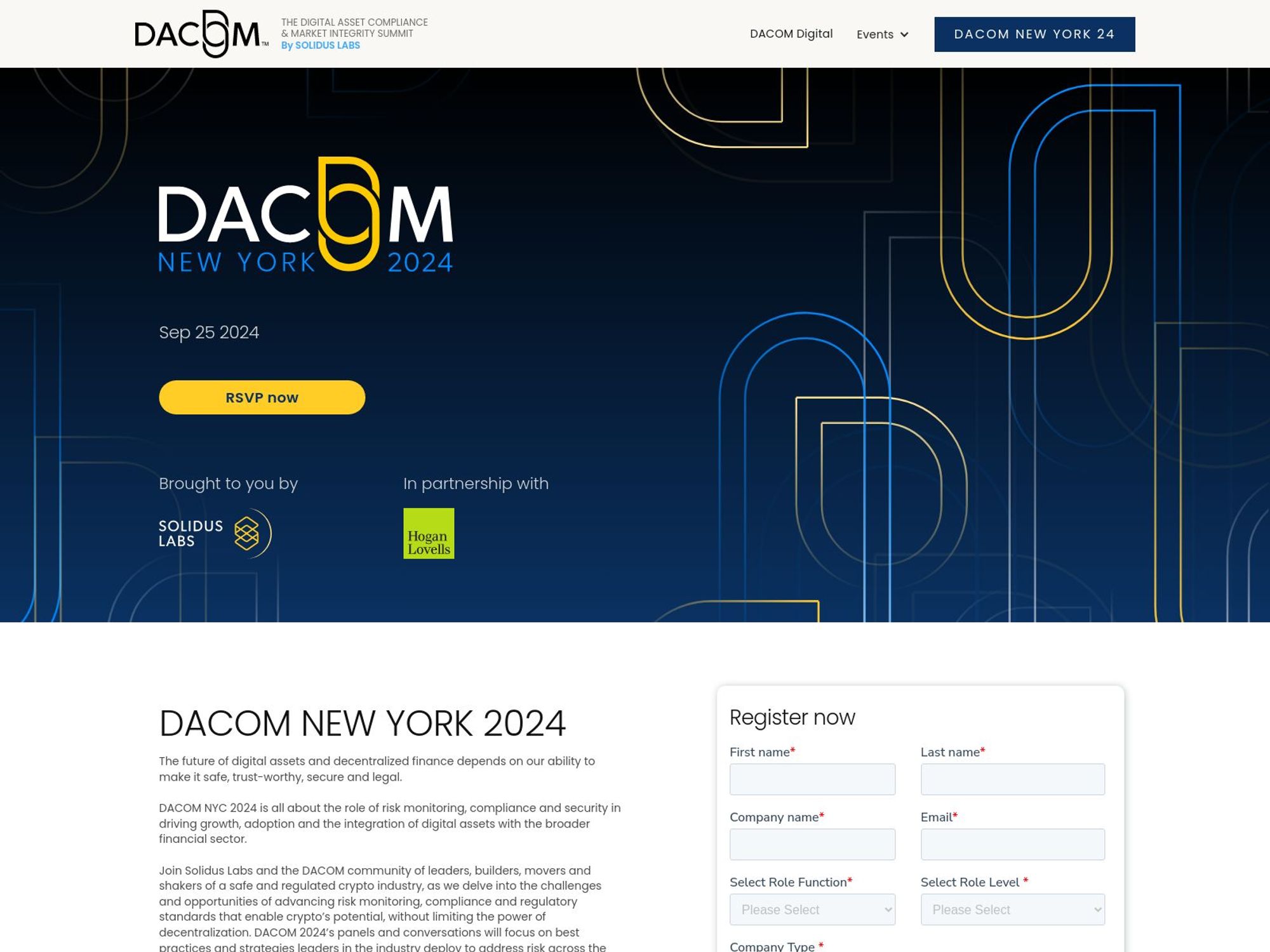 DACOM NYC 2024 website