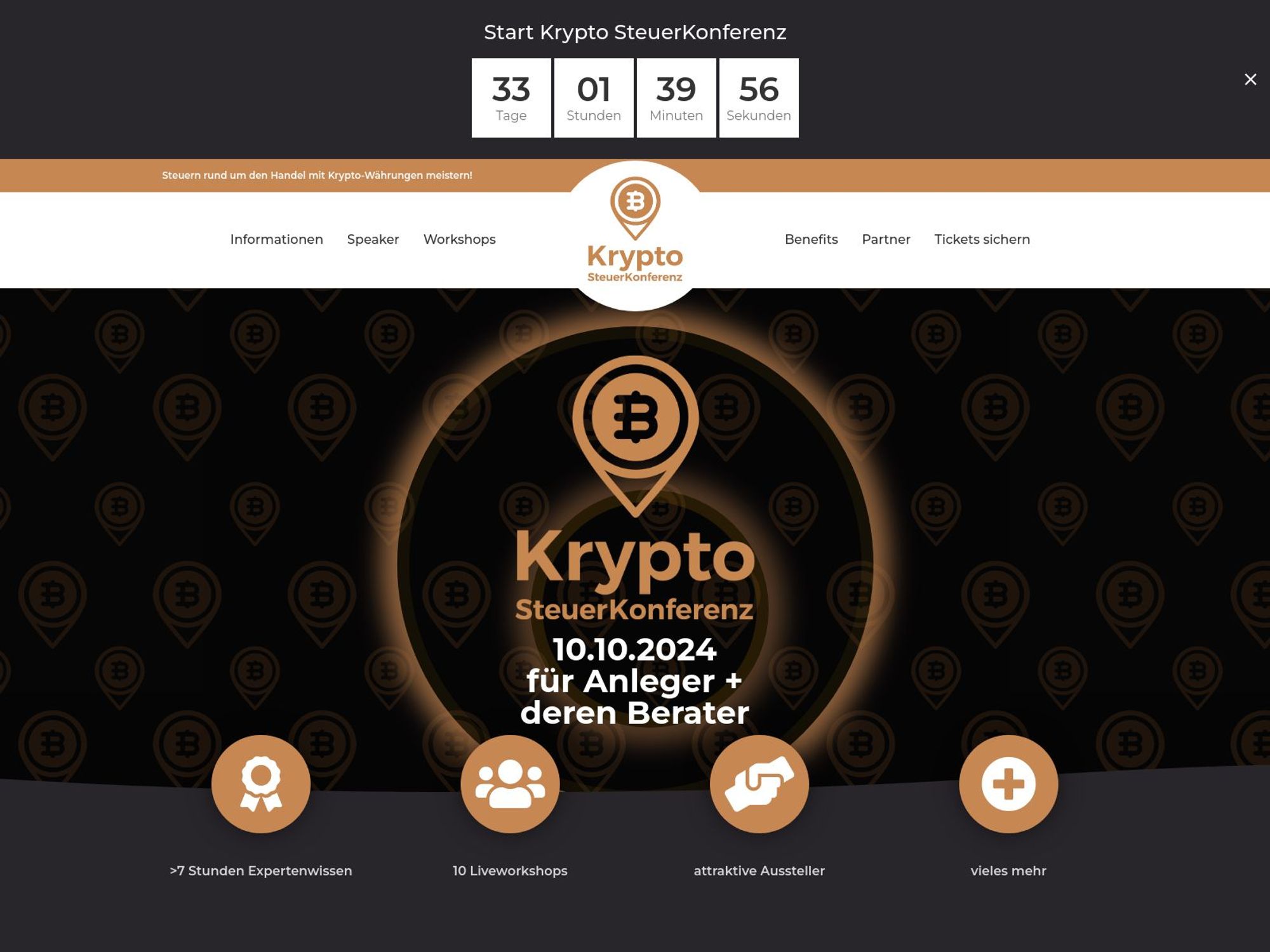 Krypto SteuerKonferenz website