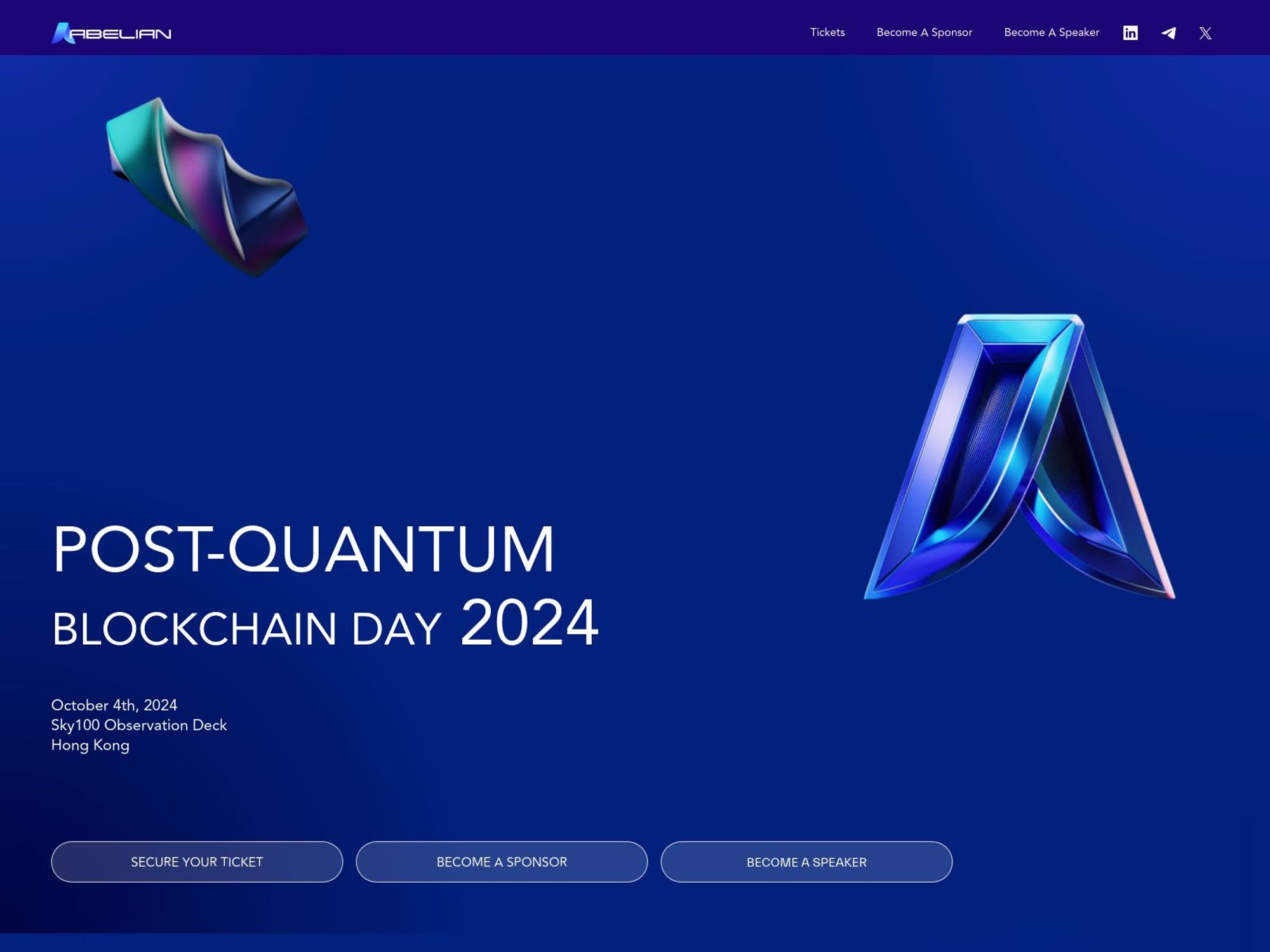 Post Quantum Blockchain Day 2024 website