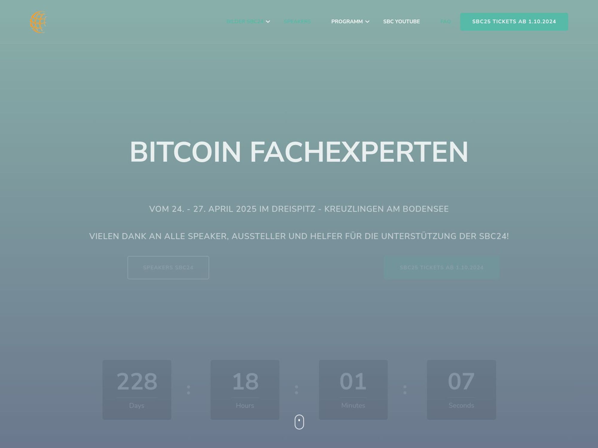 Swiss Bitcoin Conference (SBC) website