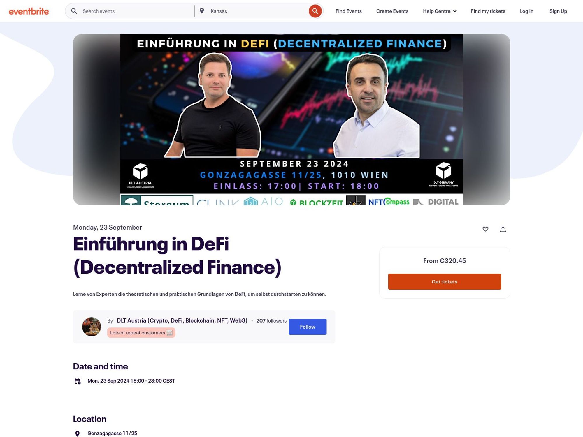 Einführung in DeFi website