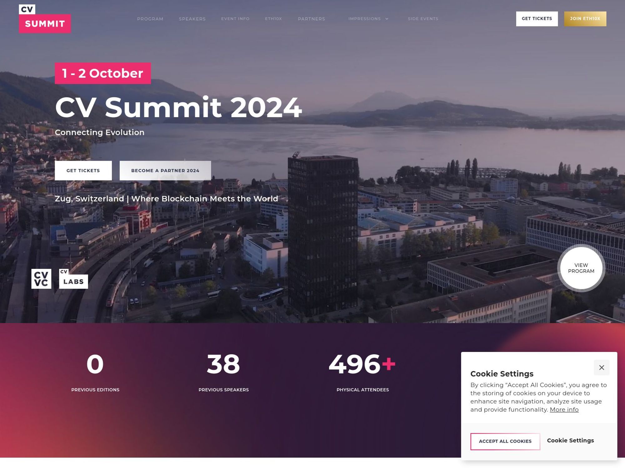 CV Summit website