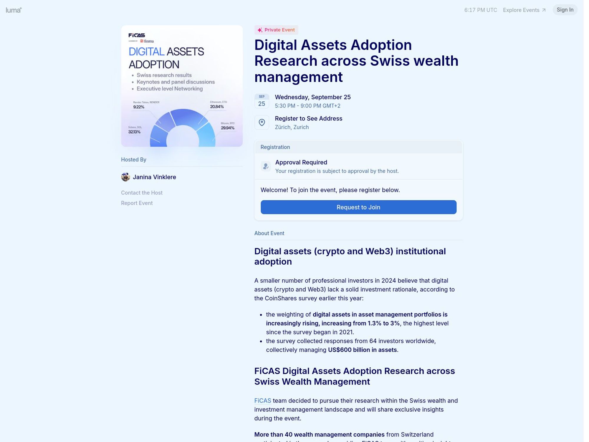 Digital Assets Adoption Research across Swiss wealth management website