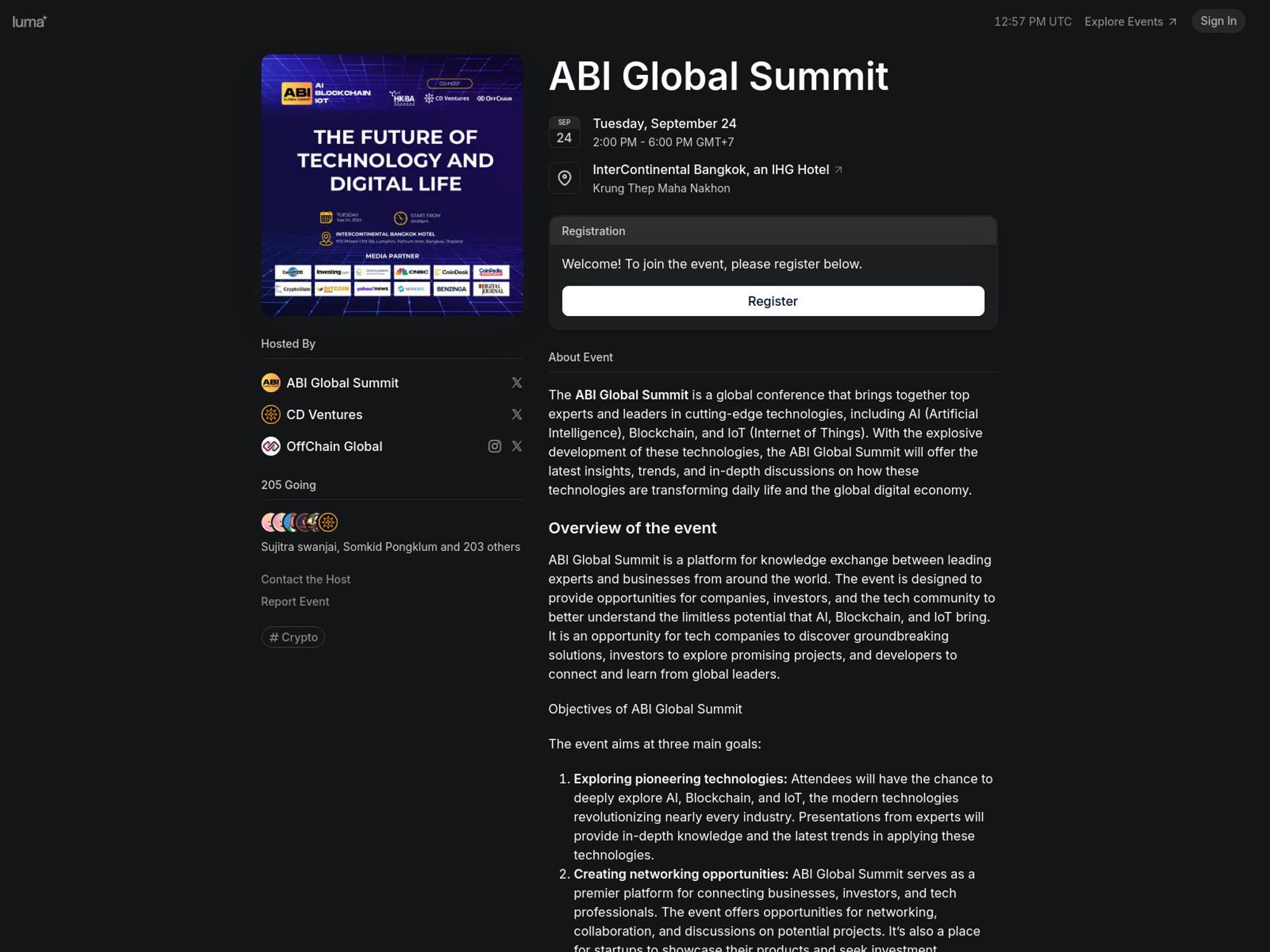 ABI Global Summit – AI, Blockchain, IOT screenshot