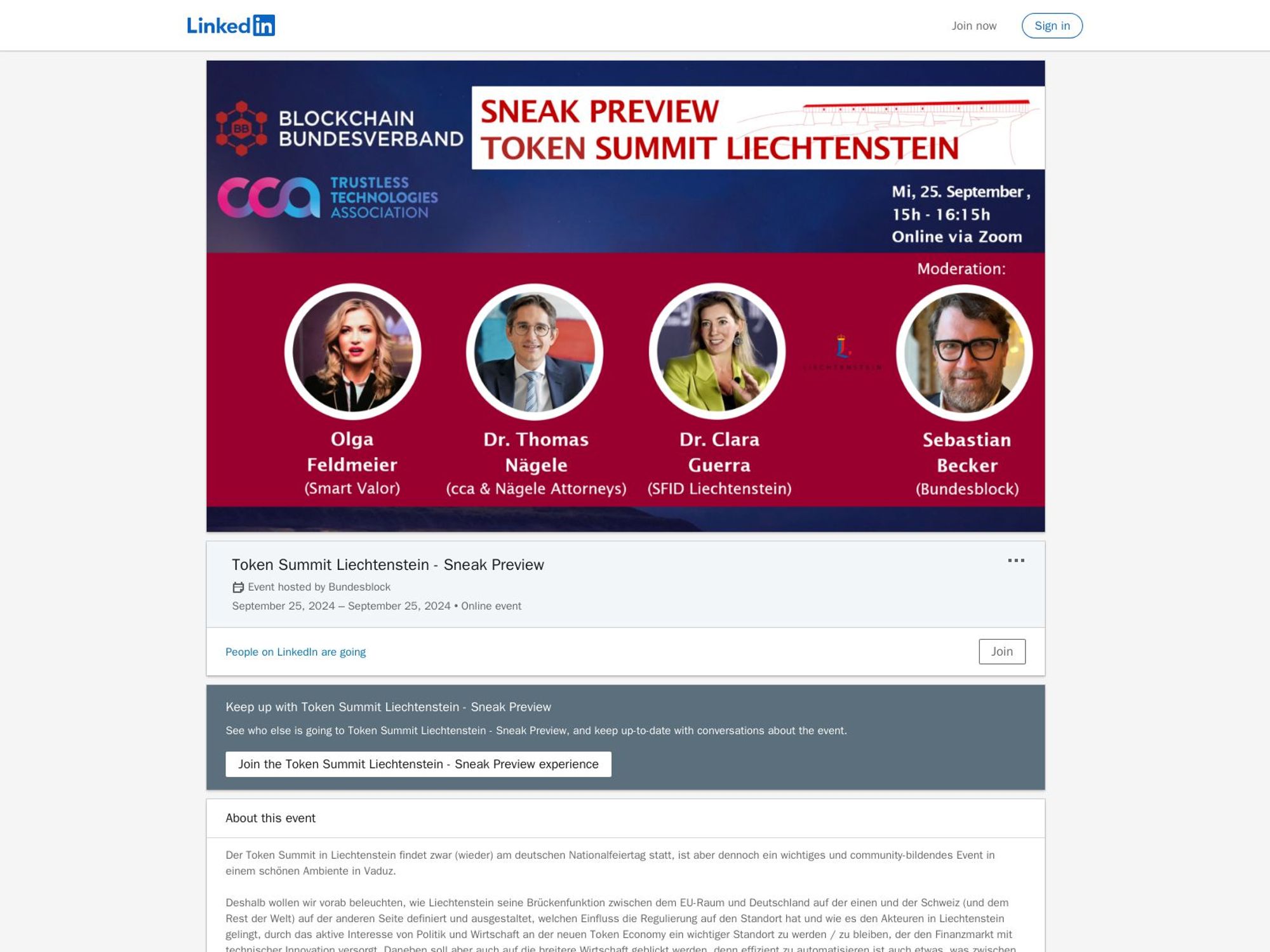 Token Summit Liechtenstein – Sneak Preview screenshot