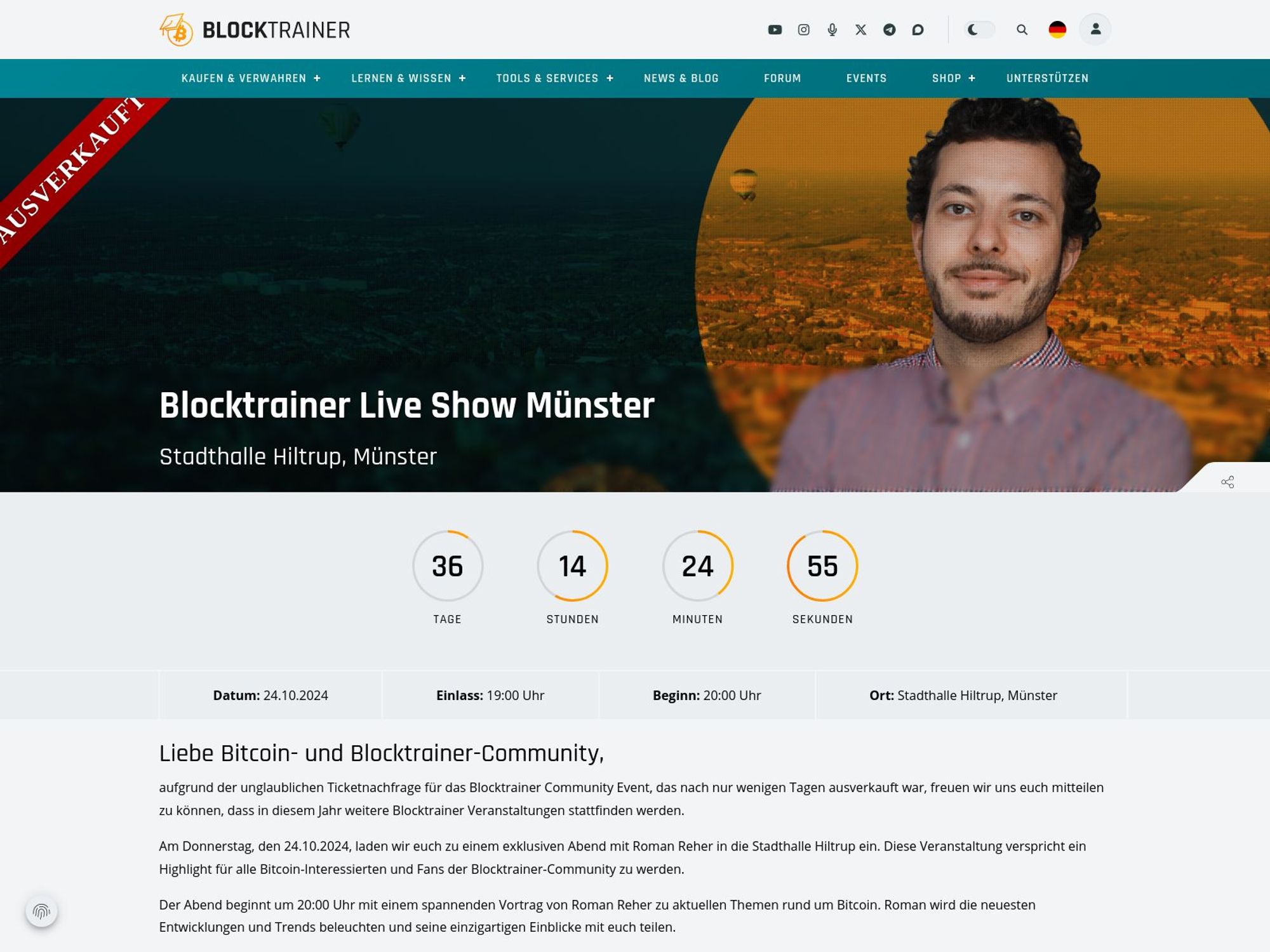 Blocktrainer Live Show Münster screenshot