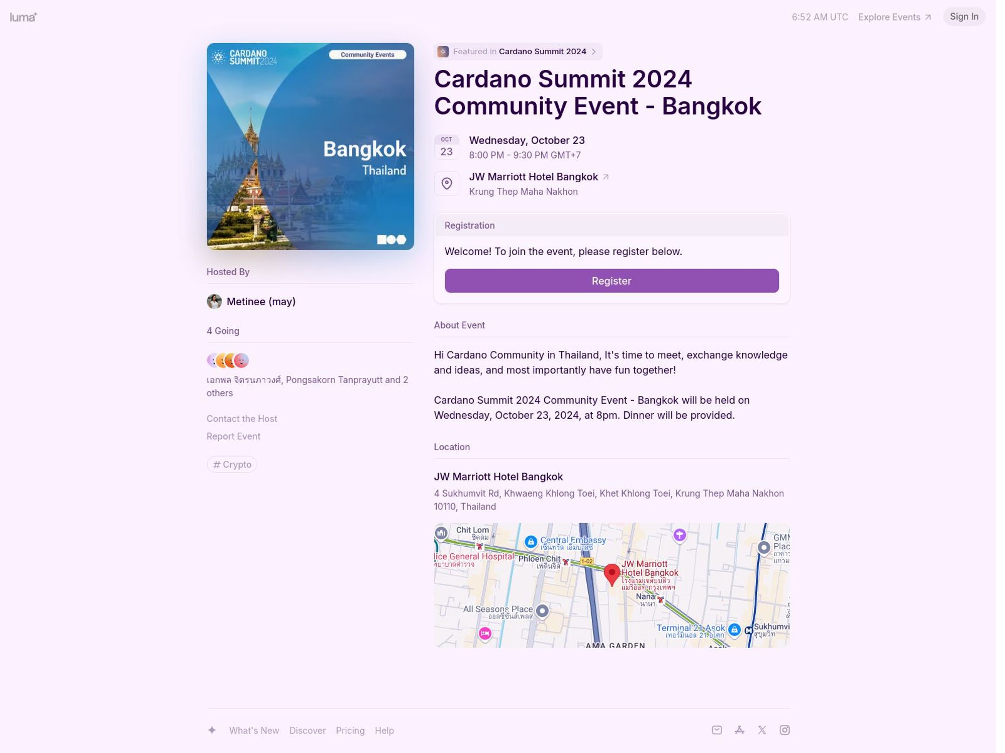 Cardano Summit 2024 Community Event – Bangkok screenshot