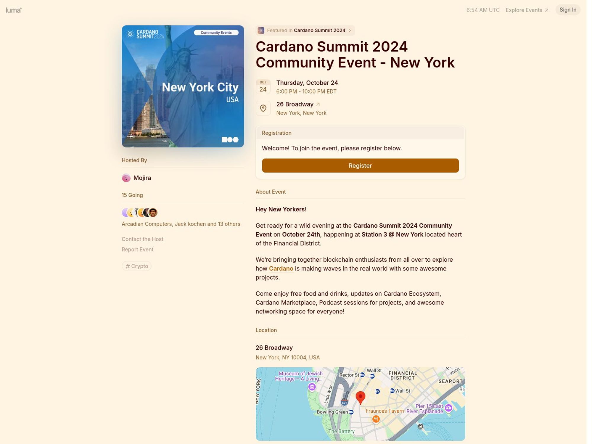 Cardano Summit 2024 Community Event – New York screenshot