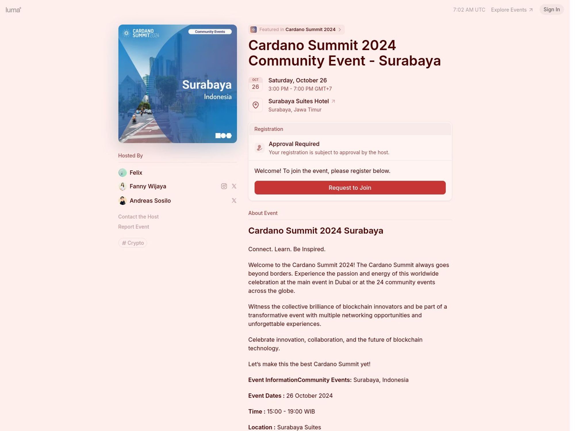 Cardano Summit 2024 Community Event – Surabaya screenshot